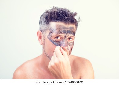 Download Charcoal Mask Men Images Stock Photos Vectors Shutterstock PSD Mockup Templates