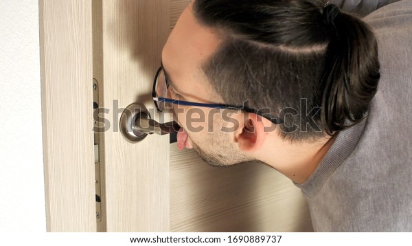 Girls Licking Doorknobs