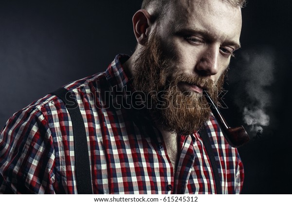 Handsome Man Lumberjack Bearded Hipster Beard Stock Photo Edit Now