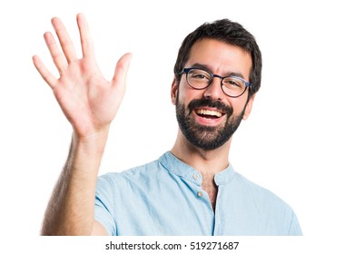 Handsome Man Saluting Stock Photo 519271687 | Shutterstock