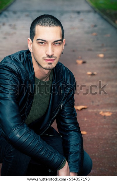 Handsome Man Short Hair Style Outdoors Stock Photo Edit Now