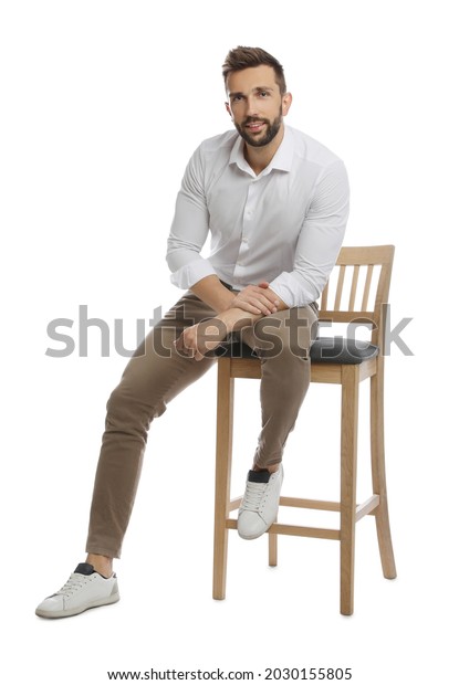 4,611 Man On Stool Isolated Images, Stock Photos & Vectors | Shutterstock