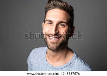 Similar – Portrait of a casual guy