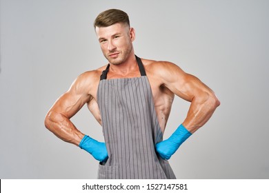 Naked Man In Apron