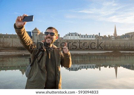 Similar – Image, Stock Photo Saint-Malo in Brittany