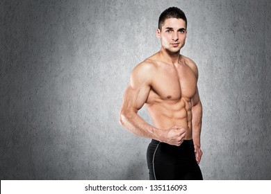 handsome muscular man