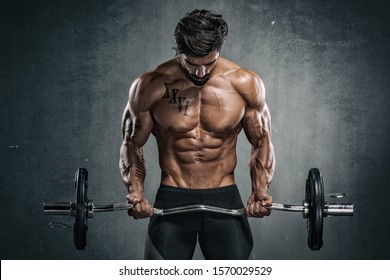 Handsome Muscular Men Lifting Weights - Powered by Shutterstock