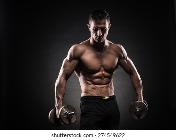 Male Bodybuilder Light Stubble Naked Torso Stock Photo Edit Now