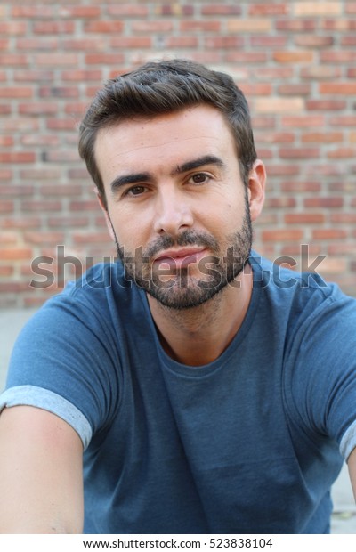 Handsome Seductive Man Flirting Looking Camera Stock Photo (Edit Now ...