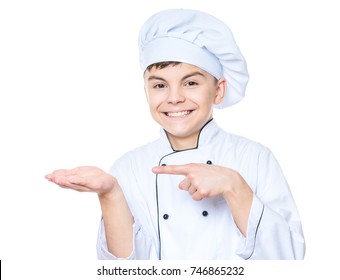 Handsome Teen Boy Wearing Chef Uniform Stock Photo 746865232 | Shutterstock