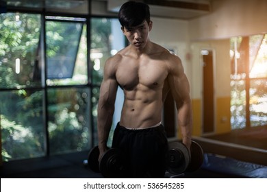 Handsome Young Asian Male Bodybuilder Fitness Stock Photo (Edit Now ...