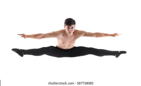 Handsome young ballet dancer on white background - Powered by Shutterstock