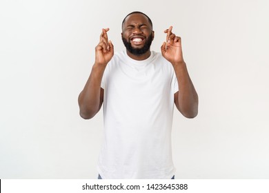 Handsome Young Black Man His Arms Stock Photo 1423645388 