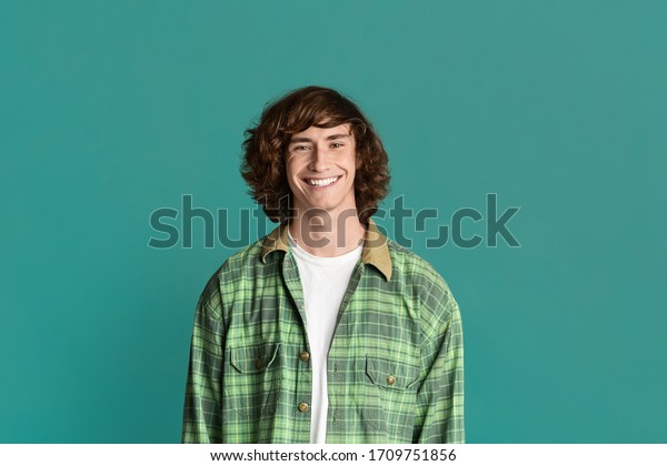 Blond Man with Curly Tresses - wide 3