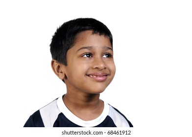 An Handsome Young Indian Kid Thinking About Something