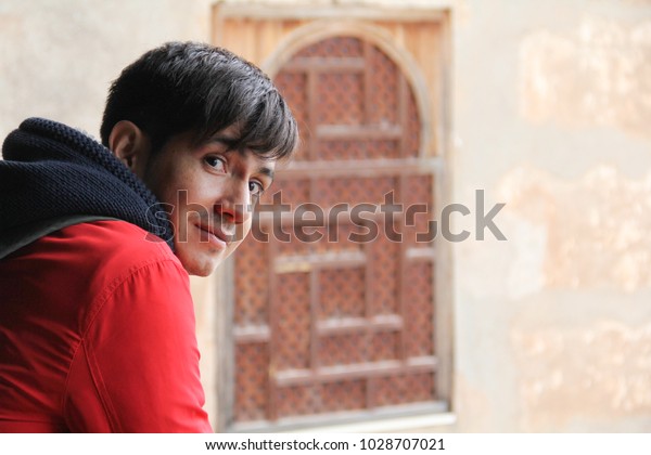 Handsome Young Latino Man Modern Haircut Stock Photo Edit Now