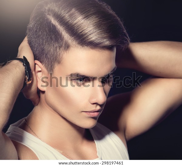 Handsome Young Man Fashion Young Model Stock Image Download Now