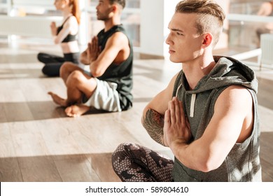 Handsome Young Man Siting Lotus Pose Stock Photo 589804610 | Shutterstock