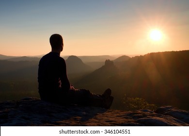 Young Man Black Sportswear Sitting On Stock Photo 297224420 | Shutterstock