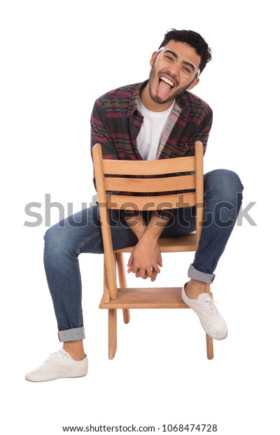 Handsome Young Man Wearing Casual Outfit Stock Photo Edit