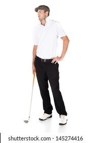 Handsome Young Professional Golf Player Wearing Stock Photo 145274416 ...