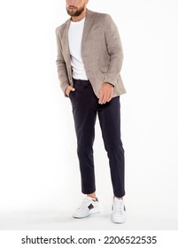 Handsomr Man Wearing Smart Casual Look