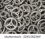 handwheel valve unpainted, made of cast iron, factory made in Indonesia