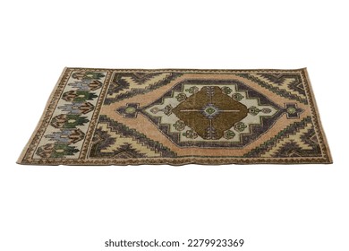 hand-woven, decorative wool Turkish carpet - Shutterstock ID 2279923369
