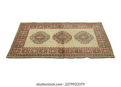 hand-woven, decorative wool Turkish rug - Shutterstock ID 2279923379