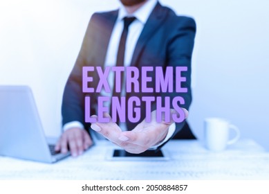 Handwriting text Extreme Lengths. Business idea Make a great or extreme effort to do something better Remote Office Work Online Smartphone Voice And Video Calling - Shutterstock ID 2050884857