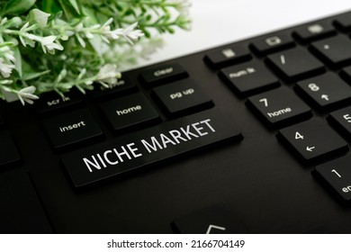 Handwriting text Niche Market. Business approach Subset of the market on which specific product is focused Computer Keyboard And Symbol.Information Medium For Communication. - Shutterstock ID 2166704149