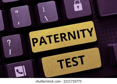 Handwriting Text Paternity Test. Business Approach Government Authority Or Licence Conferring A Right Or Title