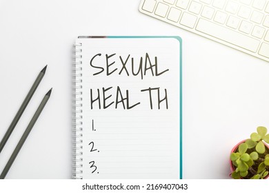 Handwriting text Sexual Health. Internet Concept Healthier body Satisfying Sexual life Positive relationships Flashy School Office Supplies, Teaching Learning Collections, Writing Tools,