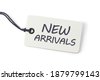 new arrival tag