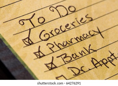 Handwritten To Do List