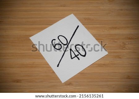 Handwritten note on oak table - 