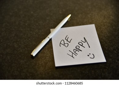 
Handwritten notepad, personal message.