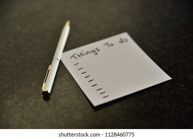 
Handwritten notepad, personal message.