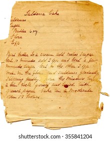 Handwritten Recipe