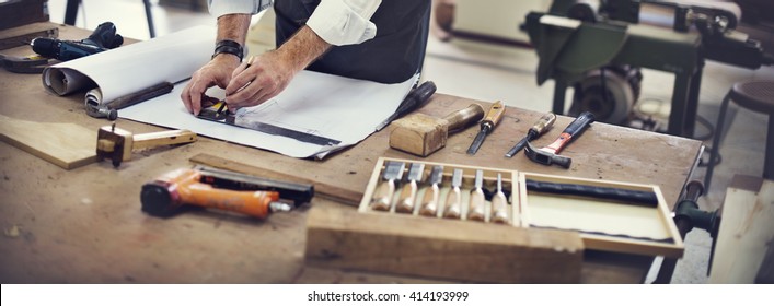 Handyman Occupation Craftsmanship Carpentry Concept