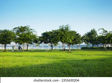 Hangang Park In Seoul, Korea.