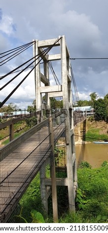 HANGGING BRIGDE CONECTION ACCES TO LONG HOUSE