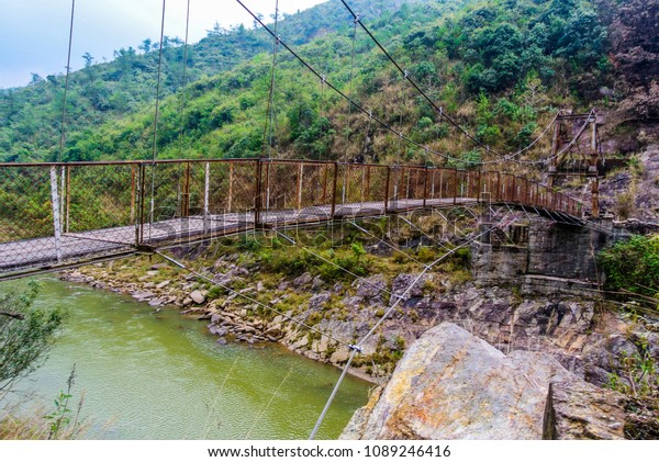 Hanging Bridge Over Mawphlang River Stock Photo 1089246416 | Shutterstock