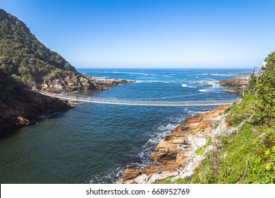 Hanging Bridge Over Storms River Mouth, Tsitsikamma National Park