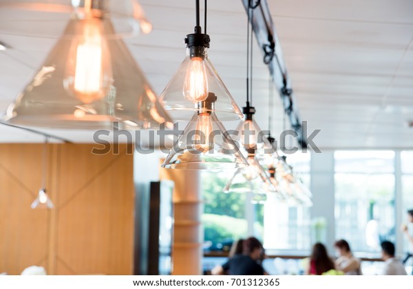 Hanging Ceiling Lights Modern Shared Office Stock Photo Edit Now