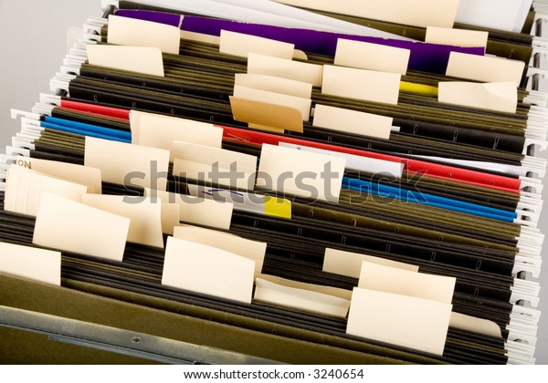 Hanging Folder and\
label, business concept