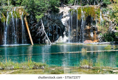 Waterfalls Clear Water Hanging Lake Stock Photo (Edit Now) 296544500