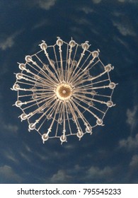hanging lamp from below