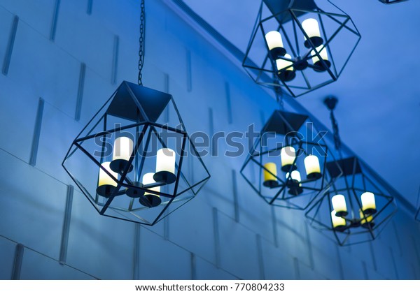 Hanging Lamp Cool Tone Room Hanging Stock Photo Edit Now