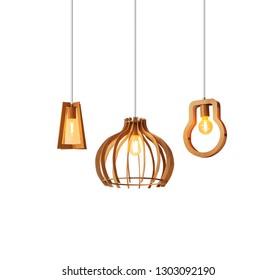 Hanging Lamp. Isolated On White Background